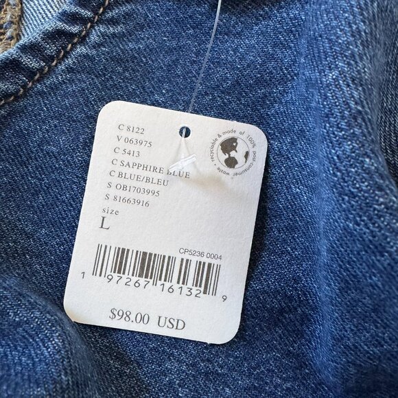 NWT Free People High Roller Jumpsuit We The Free Sapphire Blue Large - Picture 4 of 11